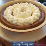 A bowl of the Chocolate Sweet Potato Chiffon Pie