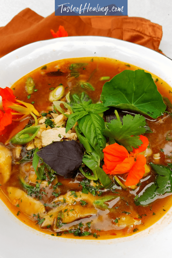 a Bowl of Lemongrass & Shiitake Miso Zoodle